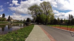 Picture from track 4600 steps for health along the banks of the Jihlava river