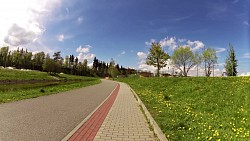 Picture from track 4600 steps for health along the banks of the Jihlava river