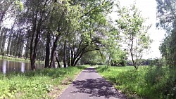 Bilder aus der Strecke Radweg rund um die Seen und Sanddünen aus Poděbrady zurück nach Poděbrady