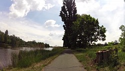 Bilder aus der Strecke Radweg rund um die Seen und Sanddünen aus Poděbrady zurück nach Poděbrady