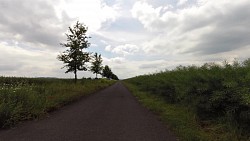 Bilder aus der Strecke Džbánsko –  Landschaft des goldenen Kalksteins