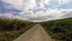 Bilder aus der Strecke Džbánsko –  Landschaft des goldenen Kalksteins