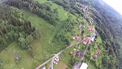 Obrázek z trasy Přelet balónem nad Jizerskými horami