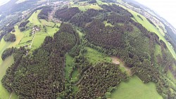 Obrázek z trasy Přelet balónem nad Jizerskými horami