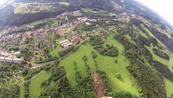 Obrázek z trasy Přelet balónem nad Jizerskými horami