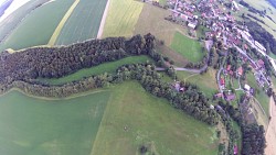 Obrázok z trasy Let balónom - Orlické hory, z Rychnova do Letohradu