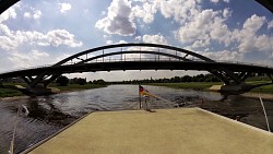 Picture from track Along the river Elbe from Dresden on a wheeled steamboat