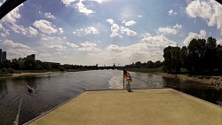 Picture from track Along the river Elbe from Dresden on a wheeled steamboat