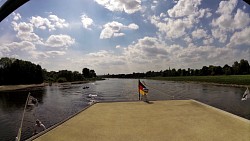 Picture from track Along the river Elbe from Dresden on a wheeled steamboat