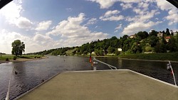 Picture from track Along the river Elbe from Dresden on a wheeled steamboat