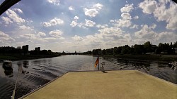 Picture from track Along the river Elbe from Dresden on a wheeled steamboat