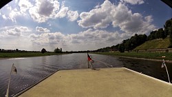 Picture from track Along the river Elbe from Dresden on a wheeled steamboat