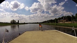 Picture from track Along the river Elbe from Dresden on a wheeled steamboat