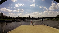 Picture from track Along the river Elbe from Dresden on a wheeled steamboat