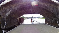 Picture from track Along the river Elbe from Dresden on a wheeled steamboat