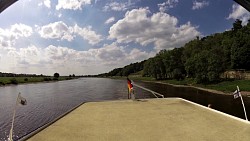 Picture from track Along the river Elbe from Dresden on a wheeled steamboat