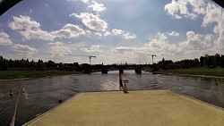 Picture from track Along the river Elbe from Dresden on a wheeled steamboat