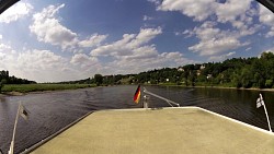 Picture from track Along the river Elbe from Dresden on a wheeled steamboat