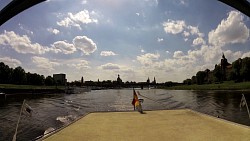 Picture from track Along the river Elbe from Dresden on a wheeled steamboat