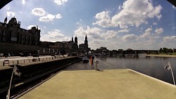 Picture from track Along the river Elbe from Dresden on a wheeled steamboat