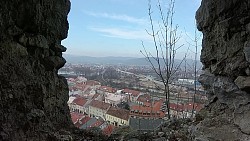 Picture from track Trenčín - a walk from the Ice Hockey Stadium, through the center up to the castle.