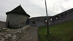 Obrázek z trasy Trenčín - procházka od zimního stadionu přes centrum až na hrad.