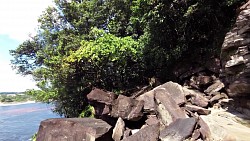 Bilder aus der Strecke Spaziergang unter dem Wasserfall Salto Hacha und Fahrt auf dem Canaima Lagoon