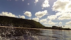 Picture from track A walk under the Salto Hacha waterfall and a ride along the Canaima lagoon