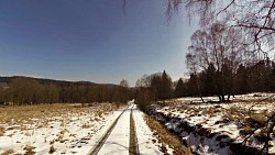 Obrázek z trasy Boletice race - závod horských kol 68km