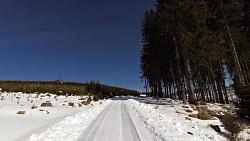 Obrázek z trasy Boletice race - závod horských kol 68km