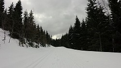 Obrázek z trasy Z Pece pod Sněžkou na běžkách přes Zrcadlovky k vysílači a zpět do Pece