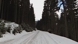 Obrázek z trasy Na běžkách z Pece přes Hnědý vrch, Lesní a Pražskou boudu a Peckou samotu zpět do Pece pod Sněžkou