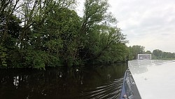 Bilder aus der Strecke Durch Otterndorf vom Rathaus zum Einsteigungsort und auf dem Schiff zum Elbe-Delta