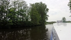 Bilder aus der Strecke Durch Otterndorf vom Rathaus zum Einsteigungsort und auf dem Schiff zum Elbe-Delta