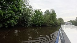 Bilder aus der Strecke Durch Otterndorf vom Rathaus zum Einsteigungsort und auf dem Schiff zum Elbe-Delta