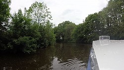 Bilder aus der Strecke Durch Otterndorf vom Rathaus zum Einsteigungsort und auf dem Schiff zum Elbe-Delta