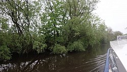 Bilder aus der Strecke Durch Otterndorf vom Rathaus zum Einsteigungsort und auf dem Schiff zum Elbe-Delta