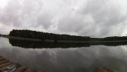 Obrázek z trasy Na voru po Oberpfuhlsee u Lychenu