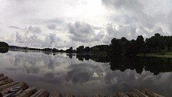 Obrázek z trasy Na voru po Oberpfuhlsee u Lychenu