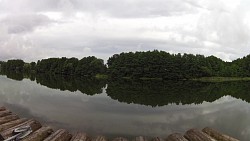 Obrázek z trasy Na voru po Oberpfuhlsee u Lychenu