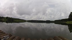 Obrázek z trasy Na voru po Oberpfuhlsee u Lychenu