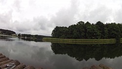 Obrázek z trasy Na voru po Oberpfuhlsee u Lychenu