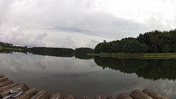 Obrázek z trasy Na voru po Oberpfuhlsee u Lychenu