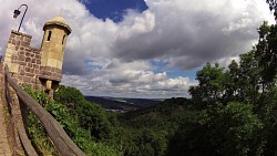 Obrázek z trasy Lutherovou stezkou z Eisenachu na hrad Wartburg