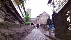 Obrázek z trasy Lutherovou stezkou z Eisenachu na hrad Wartburg
