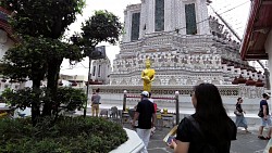 Obrázek z trasy Bangkok, po řece k chrámu Wat Arun