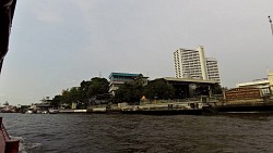 Obrázek z trasy Bangkok, po řece k chrámu Wat Arun