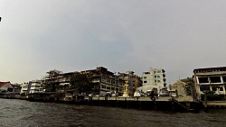 Obrázek z trasy Bangkok, po řece k chrámu Wat Arun