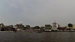 Obrázek z trasy Bangkok, po řece k chrámu Wat Arun