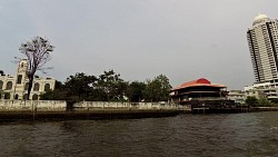 Obrázek z trasy Bangkok, po řece k chrámu Wat Arun